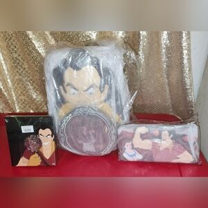 Loungefly Disney Gaston Lenticular Mini Backpack Wallet & Pin Set Beauty & Beast